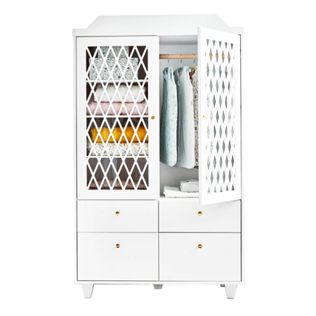 Picture of CamCam® Harlequin Wardrobe White