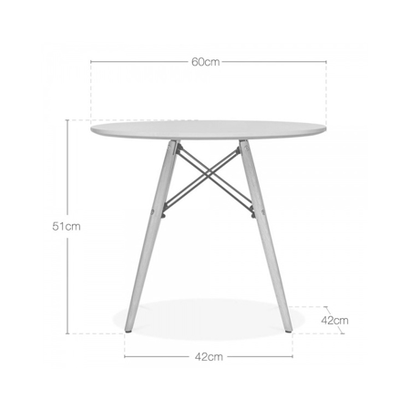 Picture of EM Furniture Scandinavian Inspired Kid's Table White