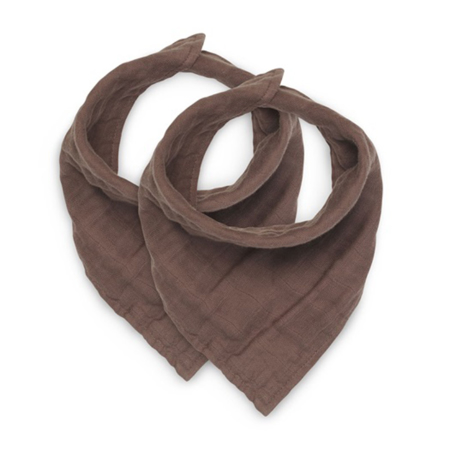 Picture of Jollein® Bib bandana wrinkled cotton Chestnut (2pack)