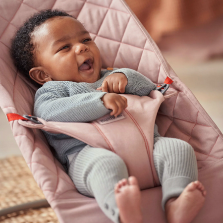 Picture of BabyBjörn® Bouncer Balance Bliss Cotton Classic Quilt Dusty Pink