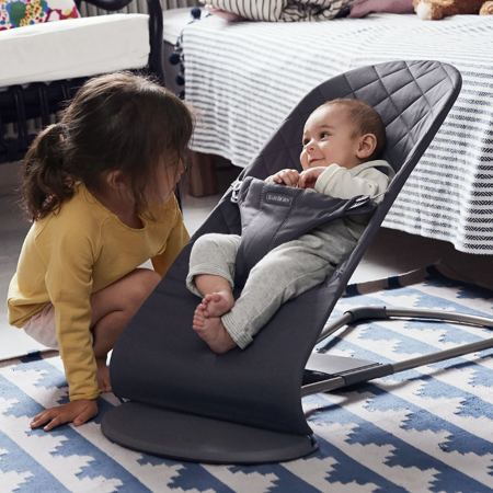 Picture of BabyBjörn® Bouncer Balance Bliss Cotton Classic Quilt Anthracite