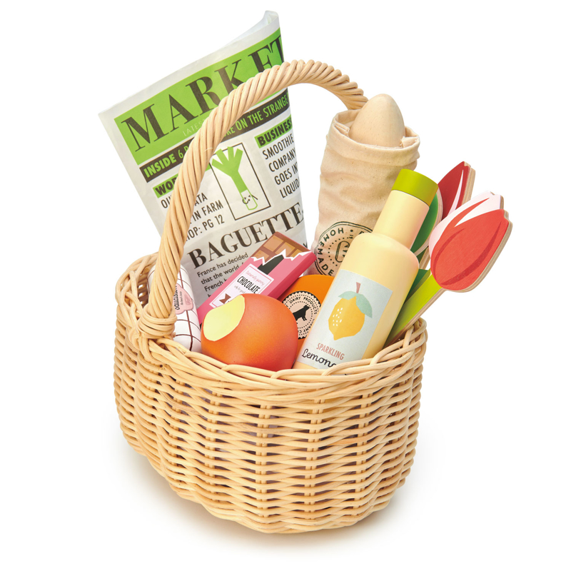 Picture of Tender Leaf Toys®  Wicker shopping basket
