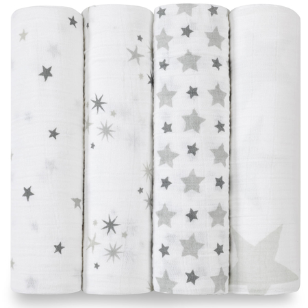 Picture of Aden+Anais® Classic Swaddle Set 4-Pack Twinkle (120x120) 