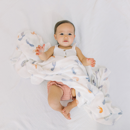 Picture of Aden+Anais® Silky Soft Swaddles 3-pack Koi Pond 120x120