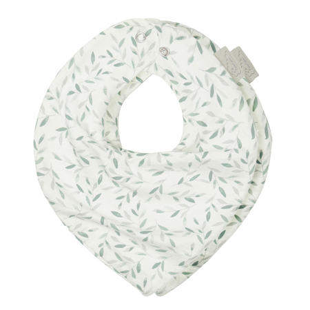 Picture of CamCam® Jersey Teething Bib Bandana - GOTS Green Leaves