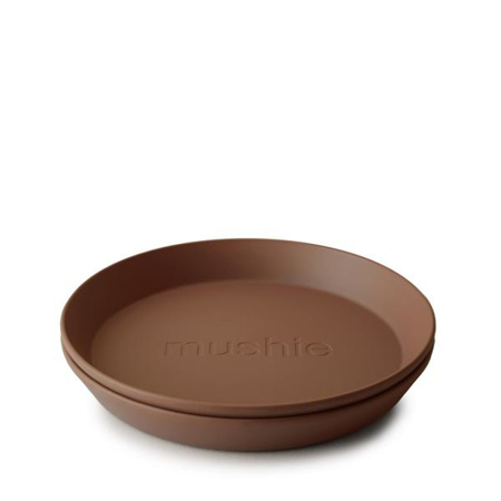 Picture of Mushie® Round Dinnerware Plate Set of 2 Caramel