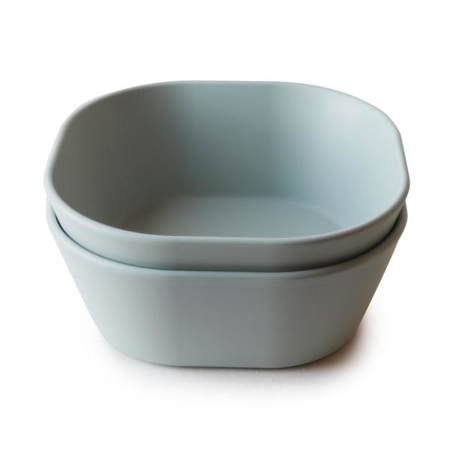 Picture of Mushie® Square Dinnerware Bowl Set of 2 Sage