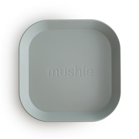 Picture of Mushie® Square Dinnerware Plate Set of 2 Sage