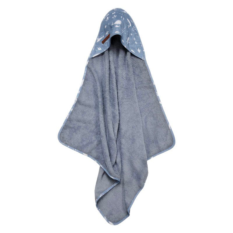 Picture of Little Dutch® Hooded towel Ocean Blue
