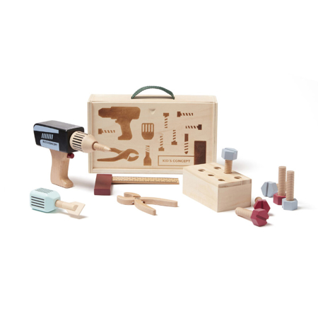Picture of Kids Concept® Toolbox with tools in wood