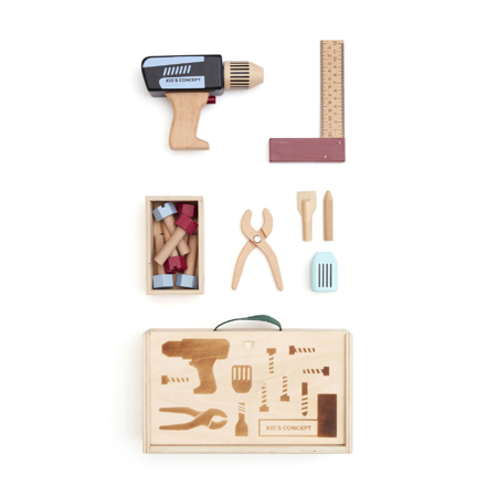 Kids Concept® Toolbox with tools in wood