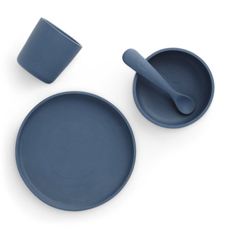 Picture of Jollein® Silicone dinner set Jeans Blue