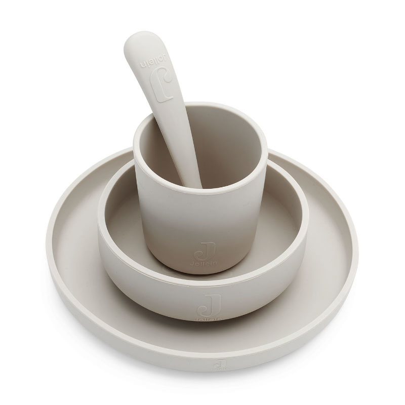 Picture of Jollein® Silicone dinner set Nougat