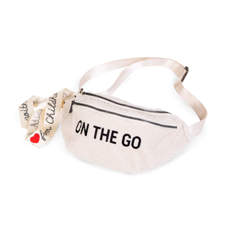 Picture of Childhome® Banana bag On the Go Hip Bag Teddy White