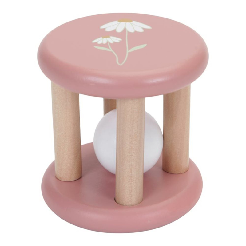 Picture of Little Dutch® Wooden Rattle Wild Flowers