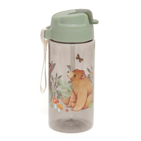 Picture of Petit Monkey® Drinking bottle Bear and Friends Sage Green
