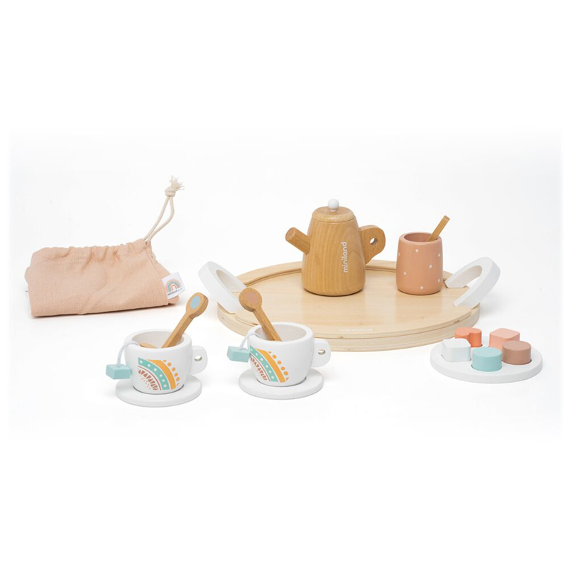 Picture of Miniland® Doll Wooden Tea Set