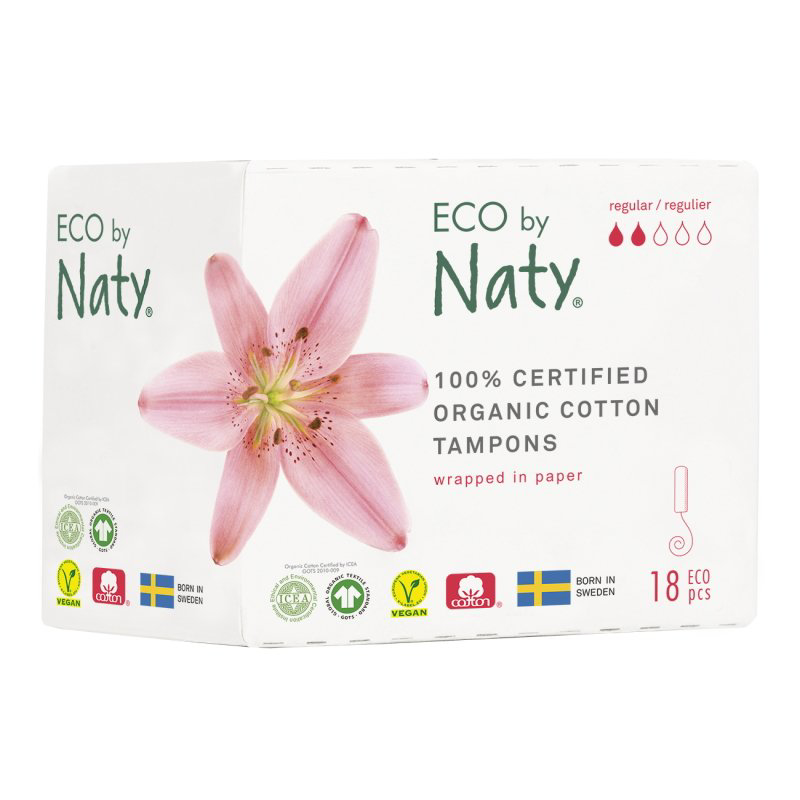Picture of Eco by Naty® Tampons Regular 18 pcs.
