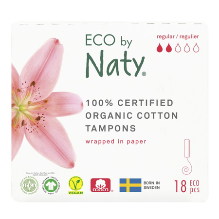 Picture of Eco by Naty® Tampons Regular 18 pcs.