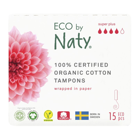 Picture of Eco by Naty® Tampons Super Plus 15 pcs.