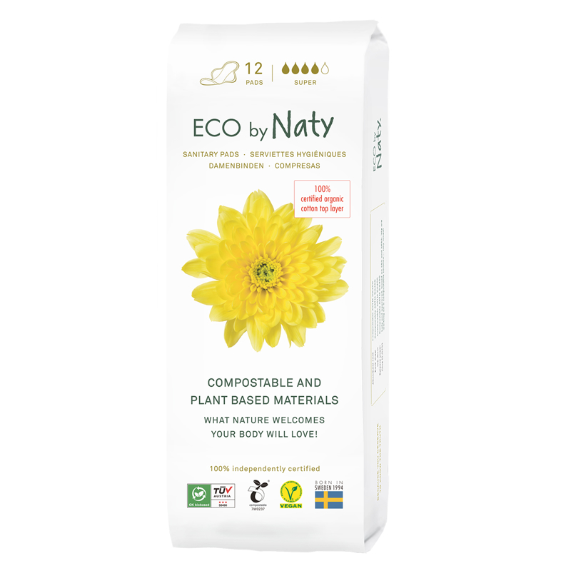 Picture of Eco by Naty® Maternity Pads Super 12 pcs.