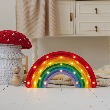 Picture of Little Lights® Handmade wooden lamp Rainbow Classic