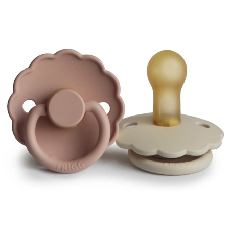 Picture of Frigg® Pacifier Natural rubber Daisy Blush/Cream 2pcs.
