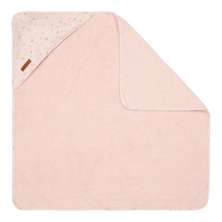Little Dutch® Hooded towel Little Pink Flowers 75x75