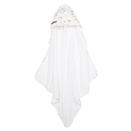 Picture of Little Dutch® Hooded towel Sailors Bay White 75x75