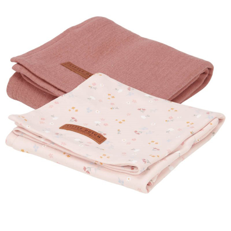 Picture of Little Dutch® Swaddles Pink Blush/Little Pink Flowers 70x70