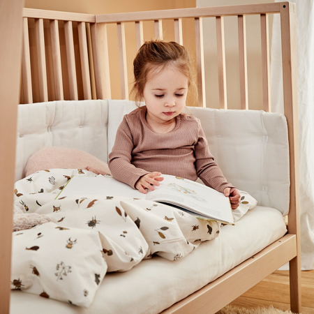 Picture of Leander® Sheet for Baby Cot 2 pcs. Snow 120x60