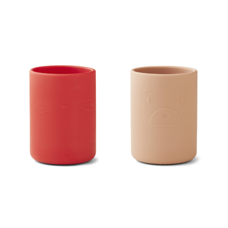 Picture of Liewood® Ethan Cup 2 Pack Apple Red/Tuscany Rose Multi Mix