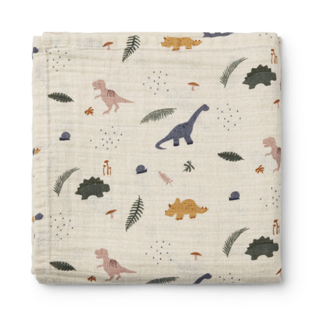 Picture of Liewood® Ben muslin swaddle print Dino Mix 110x110