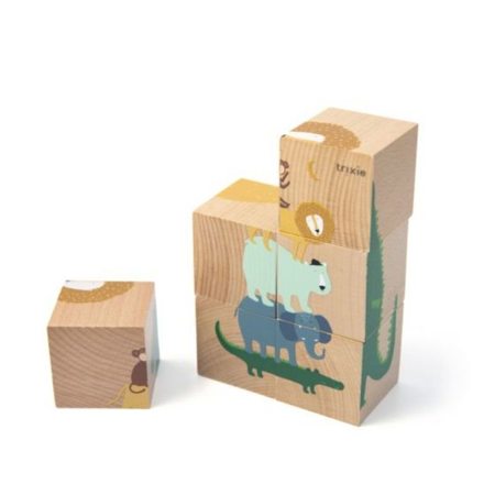 Trixie Baby® Wooden puzzle blocks