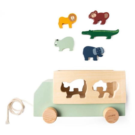 Trixie Baby® Wooden animal truck