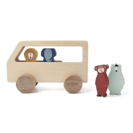 Trixie Baby® Wooden animal bus