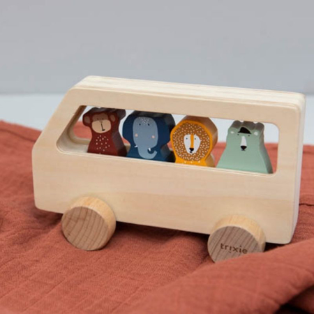 Picture of Trixie Baby® Wooden animal bus