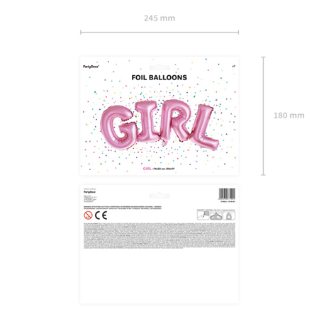 Party Deco® Ballon Girl Pink
