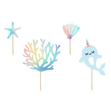 Picture of Party Deco® Cake Topper Narwhal