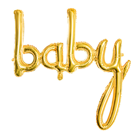 Picture of Party Deco® Ballon Baby Gold