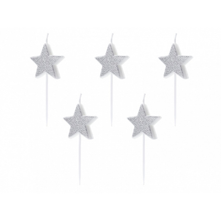 Picture of Party Deco® Birthday Candles Stars 5pc.
