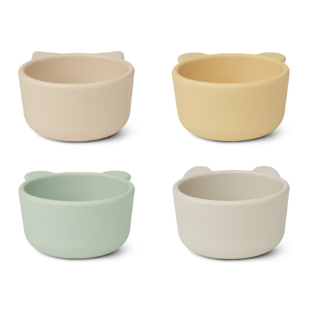 Picture of Liewood® Malene Silicone Bowl 4 Pack Apple Blossom Multi Mix