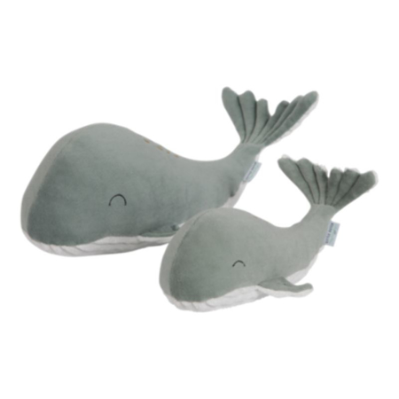 Little Dutch® Small cuddly toy Whale Ocean Mint 25cm