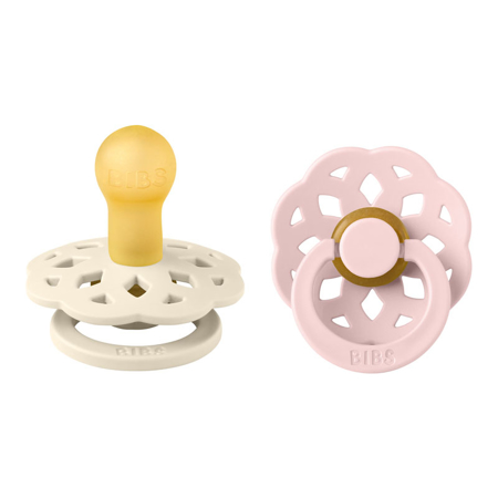 Picture of Bibs® Pacifier Boheme 2 PACK Ivory & Blossom 1 (0-6m)