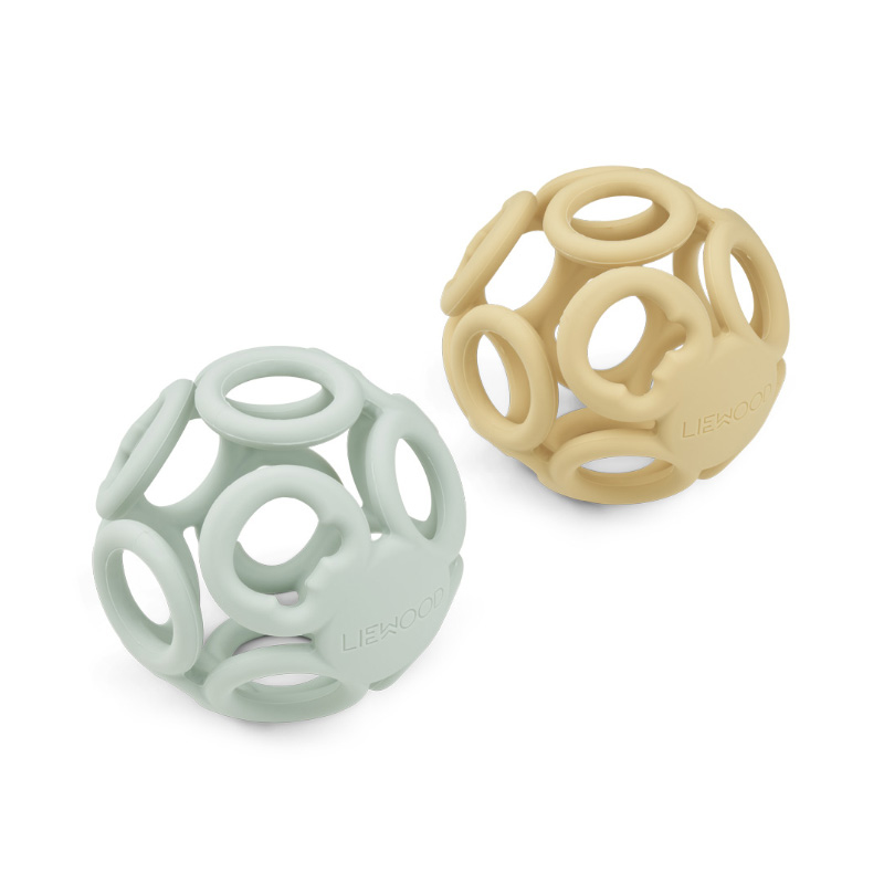 Picture of Liewood® Jasmin teether ball 2-pack Jojoba/Dusty Mint Mix