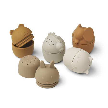 Picture of Liewood® Gaby bath toys 5-pack Almond Multi Mix