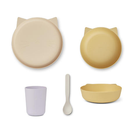 Picture of Liewood® Paul Silicone Tableware Cat/Jojoba Multi Mix