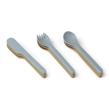 Picture of Liewood®  Cutlery Set 9 Pack Ryan Blue Multi Mix