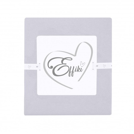 Effiki® Fitted sheet Effiki 100% cotton Grey 60x120