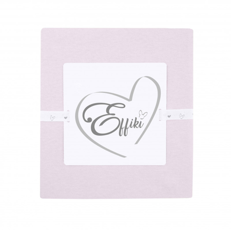 Effiki® Fitted sheet Effiki 100% cotton Powder Pink 70x140
